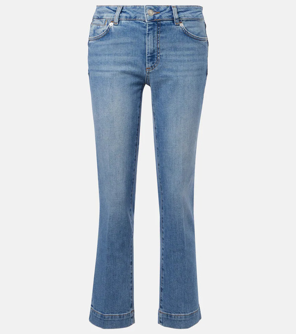  Sportmax Sportmax Jeans Bootcut Cropped Schermo De Tiro Bajo 