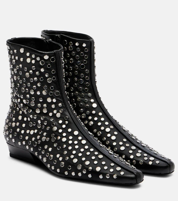  Staud Staud Botines Wally De Piel Con Tachuelas 
