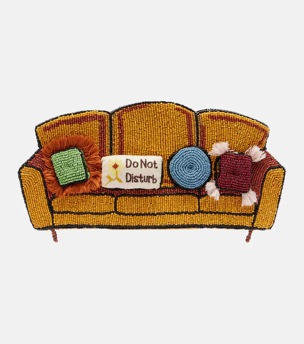  Staud Staud Clutch Couch Con Cuentas 