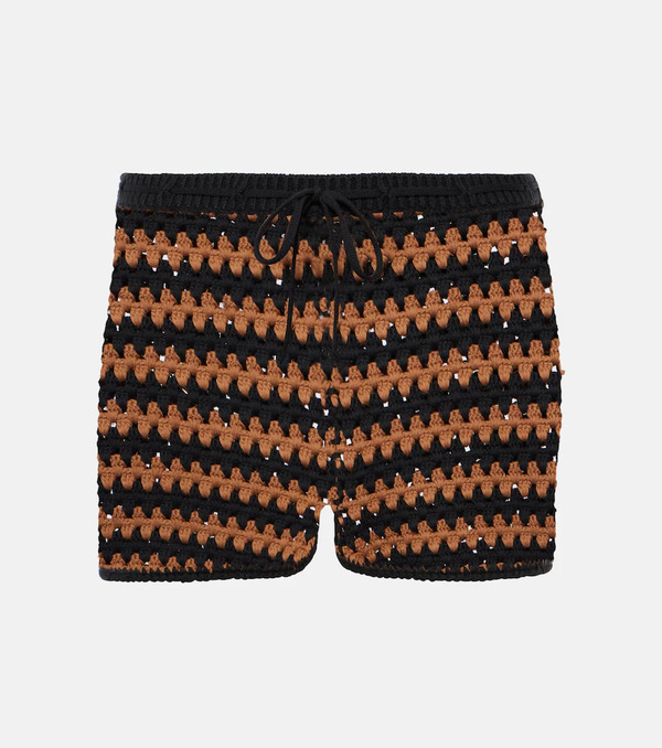  Staud Staud Shorts De Croché Samara De Algodón 