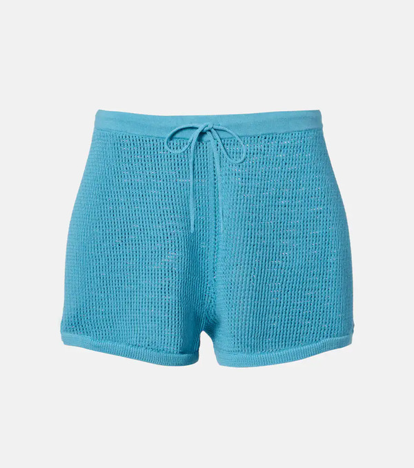  Staud Staud Shorts Samara De Algodón 