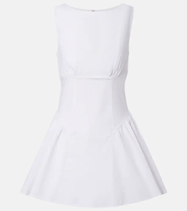  Staud Staud Vestido Corto Gwen De Algodón 