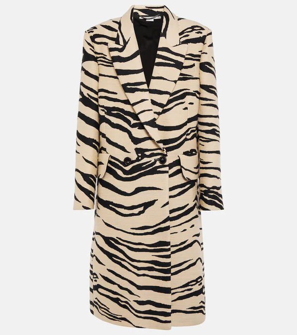  Stella Mccartney Stella Mccartney Abrigo Cruzado Con Estampado 