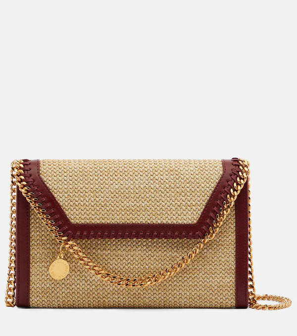  Stella Mccartney Stella Mccartney Cartera Con Cadena Falabella De Efecto Rafia 