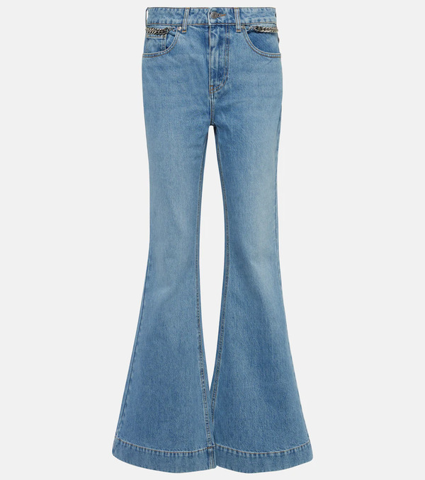  Stella Mccartney Stella Mccartney Jeans Flared De Tiro Alto 