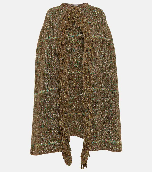  Stella Mccartney Stella Mccartney Poncho Con Flecos 