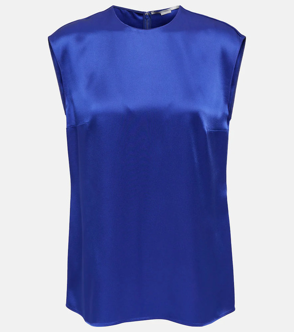  Stella Mccartney Stella Mccartney Top De Satén 