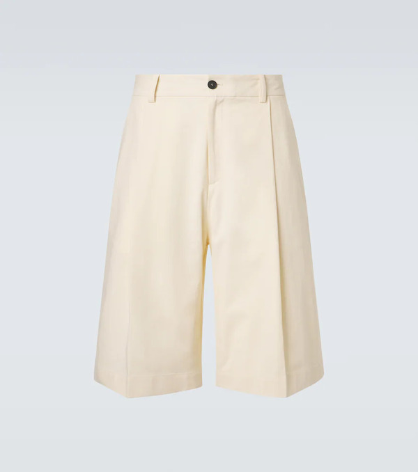  Studio Nicholson Studio Nicholson Bermudas Fowld De Algodón Y Lino 