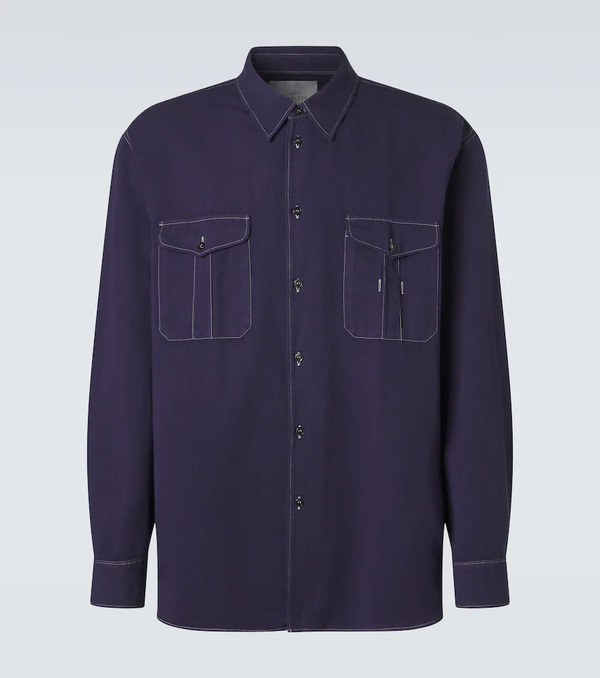  Studio Nicholson Studio Nicholson Camisa Louro De Algodón Y Lino 