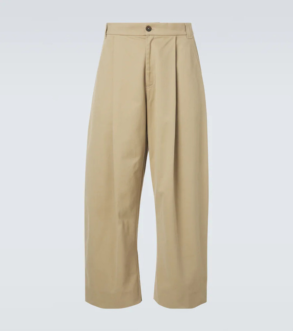  Studio Nicholson Studio Nicholson Pantalones Anchos Sorte De Algodón 
