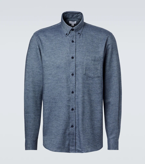 Sunspel Sunspel Camisa De Franela De Algodón 