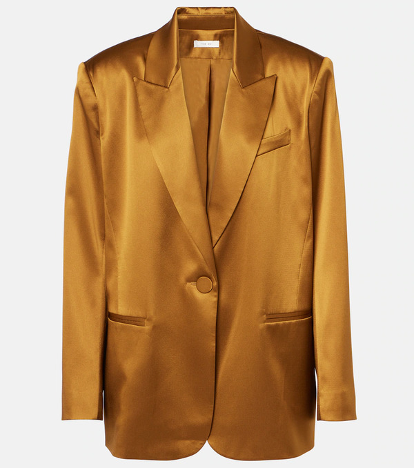  The Sei The Sei Blazer En Satén De Seda Oversized 