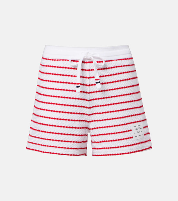  Thom Browne Thom Browne Shorts De Algodón A Rayas 