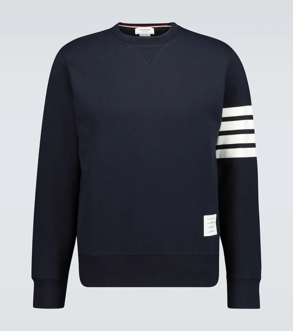  Thom Browne Thom Browne Sudadera De Algodón Con 4-bar 