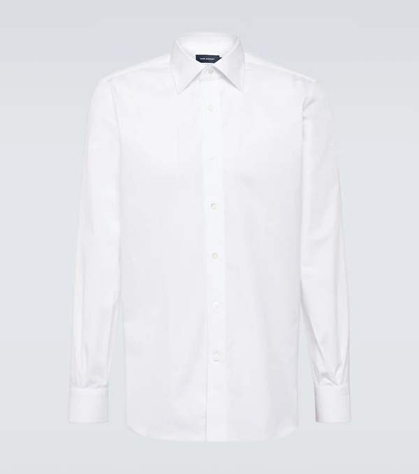  Thom Sweeney Thom Sweeney Camisa Lecce De Popelín De Algodón 