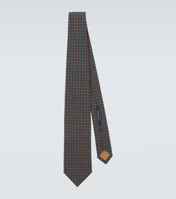  Thom Sweeney Thom Sweeney Corbata De Seda Estampada 