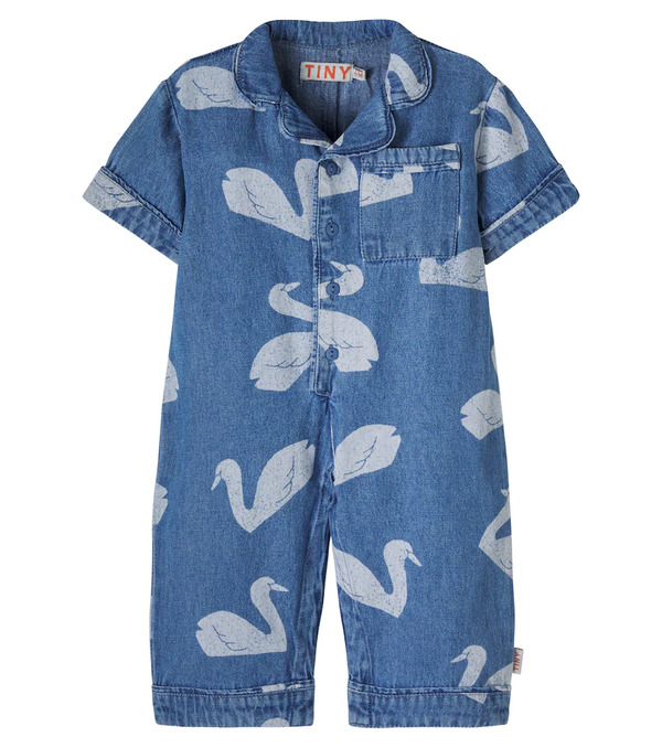  Tinycottons Tinycottons Bebé - Peto Big Swans De Denim 