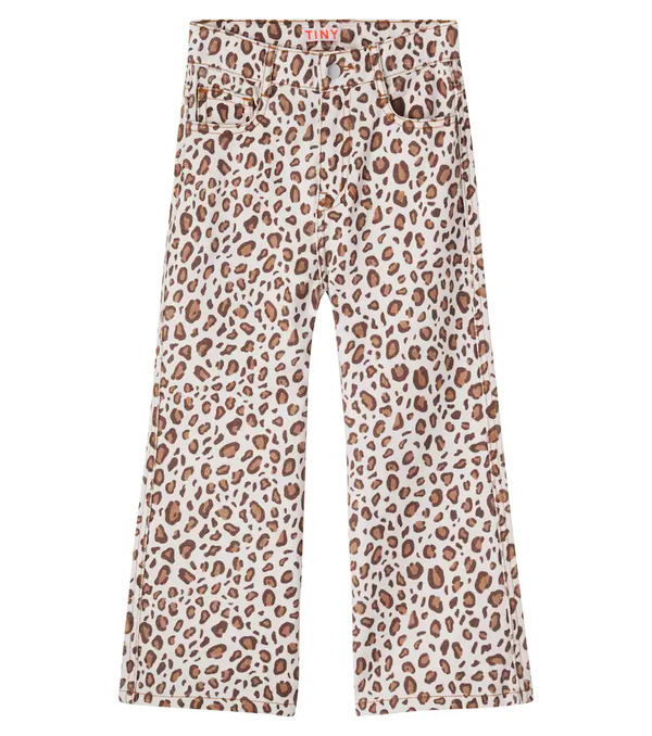  Tinycottons Tinycottons Jeans Con Estampado De Leopardo 