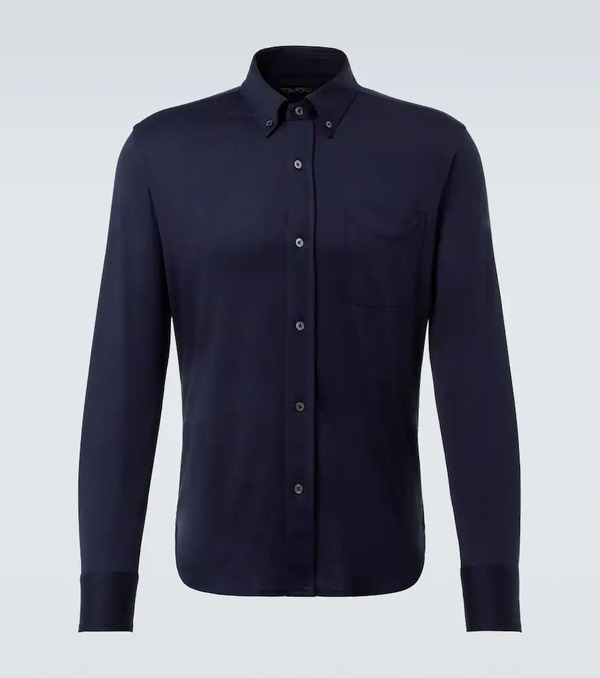  Tom Ford Tom Ford Camisa De Seda Y Algodón 