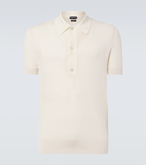  Tom Ford Tom Ford Polo De Algodón Y Seda 