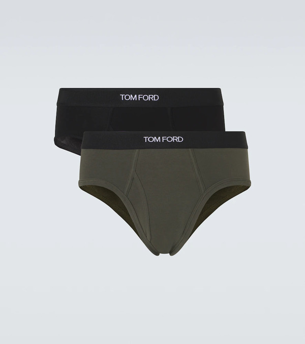  Tom Ford Tom Ford Set De 2 Slips En Mezcla De Algodón 