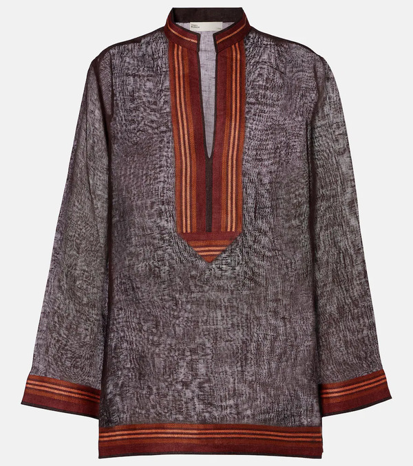  Tory Burch Tory Burch Caftán De Lino Transparente 