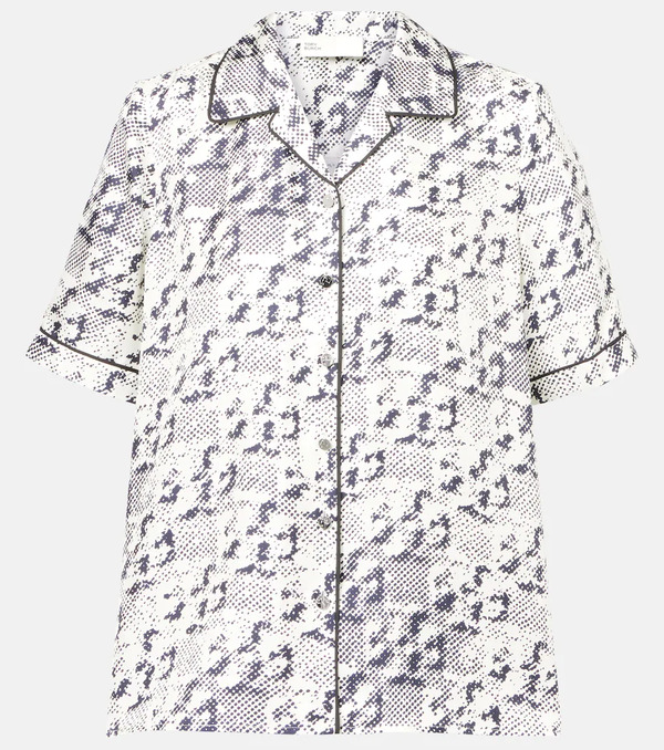  Tory Burch Tory Burch Camisa De Seda Estampada 