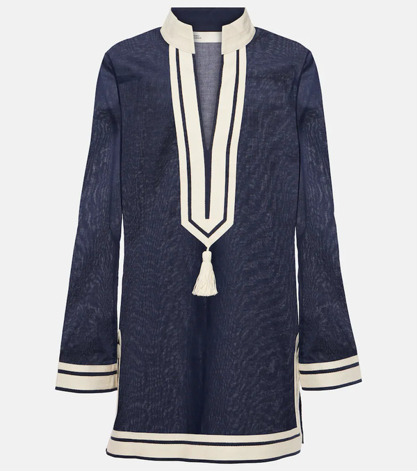  Tory Burch Tory Burch Túnica De Algodón Con Borlas 