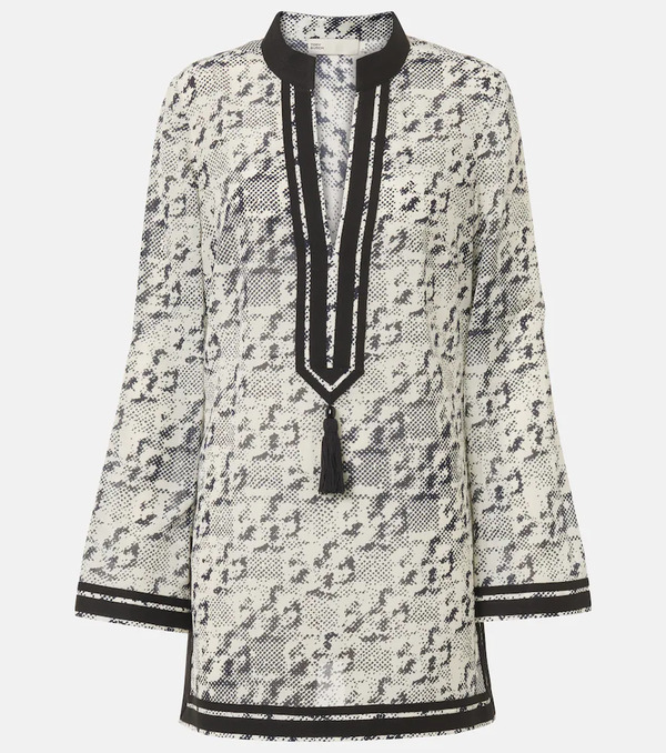  Tory Burch Tory Burch Túnica De Seda Y Algodón Estampada 