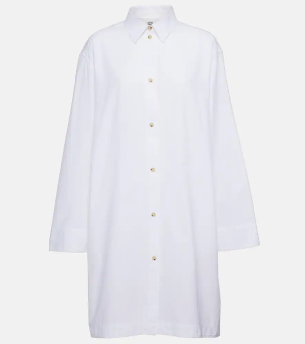  Toteme Toteme Vestido Camisero Oversized De Algodón 