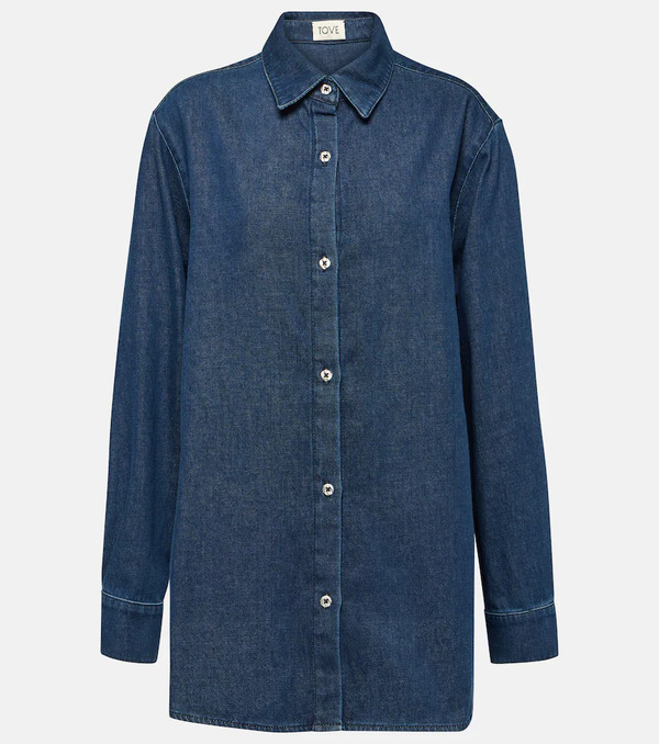  Tove Tove Camisa Navie De Denim 