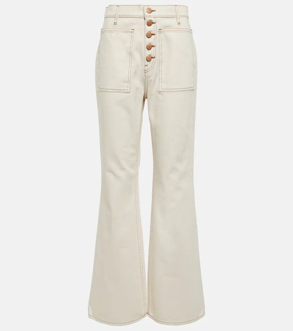 Ulla Johnson Ulla Johnson Jeans Flared Lou De Tiro Alto 