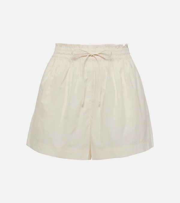  Ulla Johnson Ulla Johnson Shorts Marn De Popelín De Algodón 