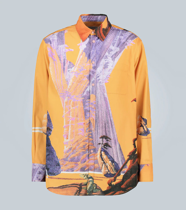  Valentino Valentino Valentino Camisa Estampado Yellow City 