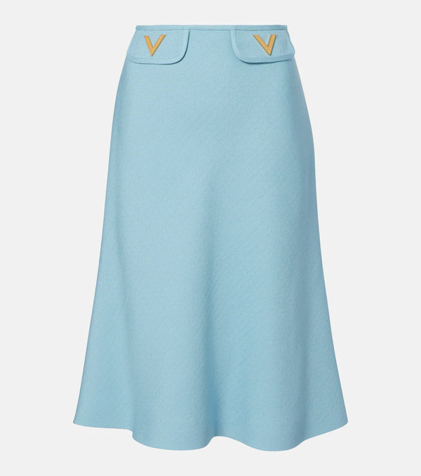  Valentino Valentino Falda Midi Vlogo 
