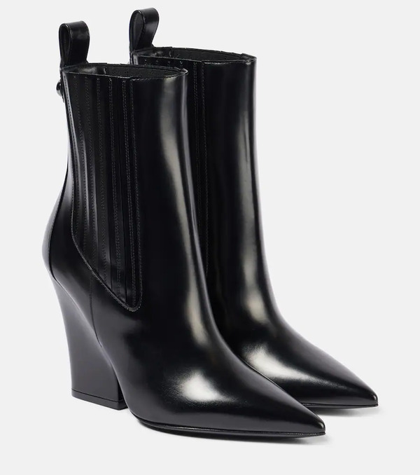 Valentino Garavani Valentino Garavani Botines Vlogo Lockette De Piel 