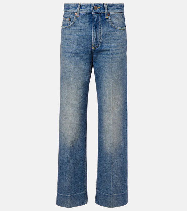  Valentino Valentino Jeans Anchos Desgastados 