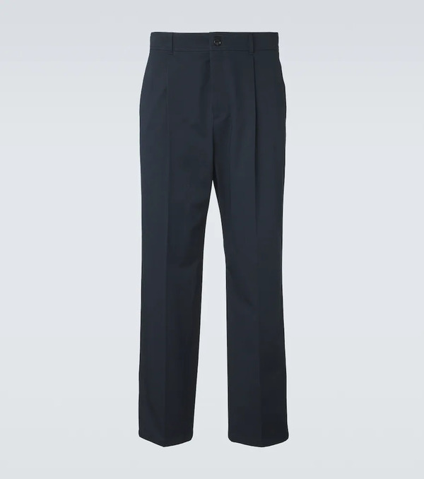  Valentino Valentino Pantalones Rectos De Algodón 