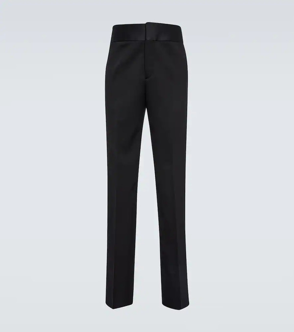  Valentino Valentino Pantalones Rectos De Lana Virgen 