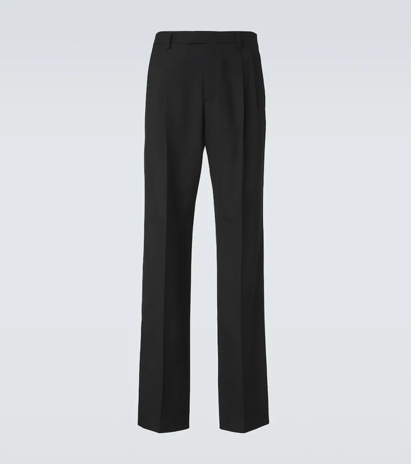  Valentino Valentino Pantalones Rectos De Lana Virgen 