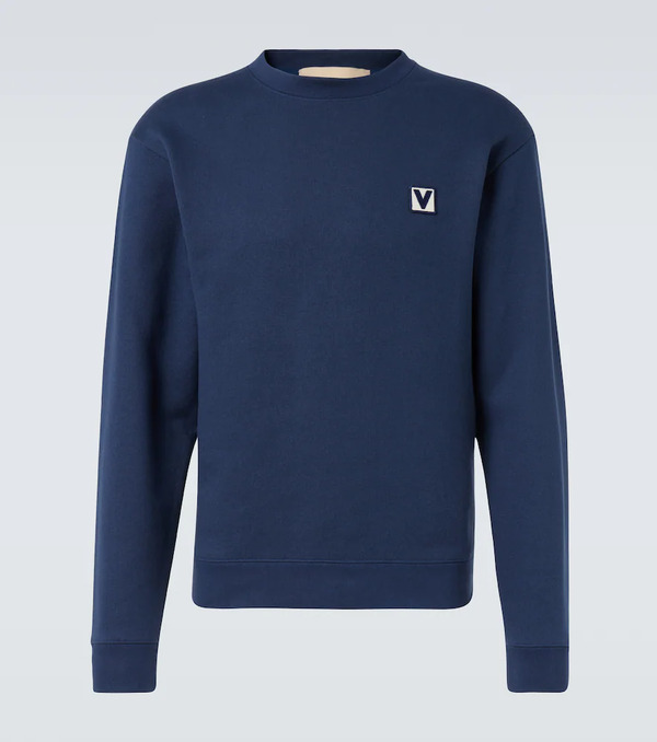  Valentino Valentino Sudadera De Jersey De Algodón Con Vlogo 