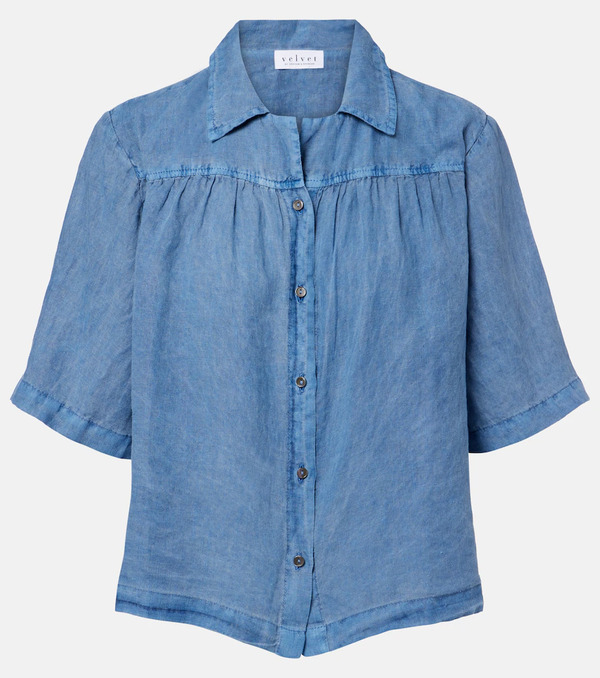  Velvet Velvet Camisa Rowan De Lino 