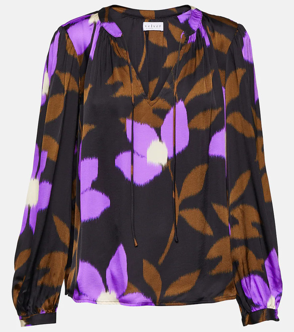  Velvet Velvet Top Isa De Satén Estampado 