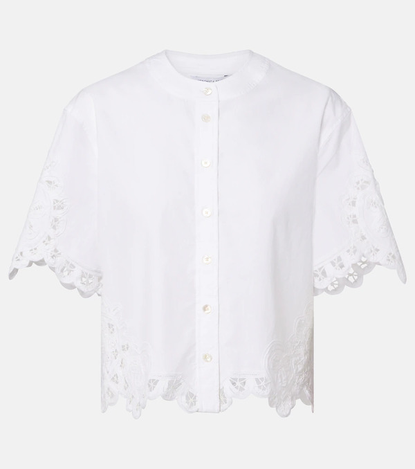  Veronica Beard Veronica Beard Camisa Aleck De Algodón Bordada 