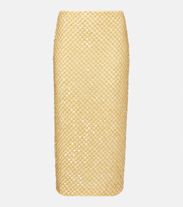  Veronica Beard Veronica Beard Falda Midi Allora Con Cuentas 