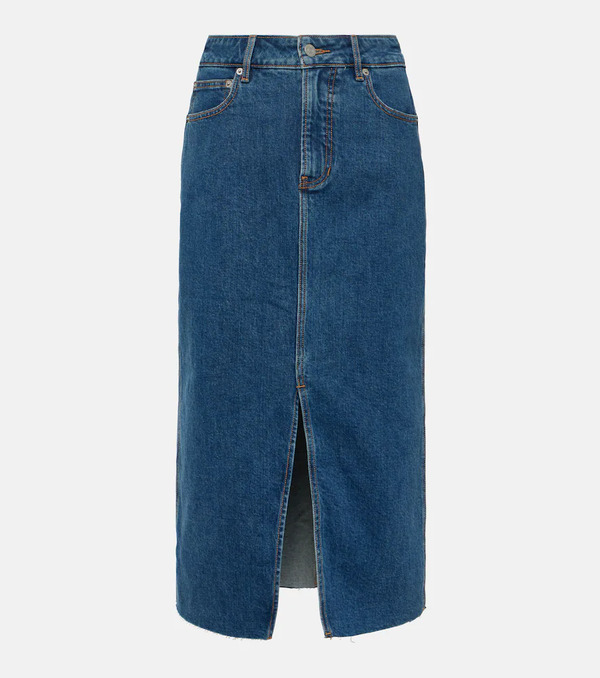  Veronica Beard Veronica Beard Falda Midi Victoria De Denim 