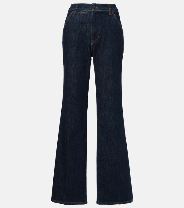 Veronica Beard Veronica Beard Jeans Anchos Crosbie De Tiro Alto 