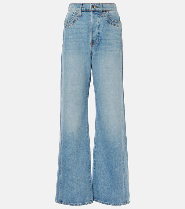  Veronica Beard Veronica Beard Jeans Anchos Taylor De Tiro Alto 