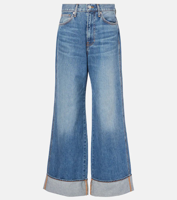  Veronica Beard Veronica Beard Jeans Anchos Taylor De Tiro Alto 