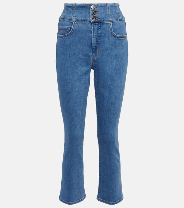  Veronica Beard Veronica Beard Jeans Flared Carly De Tiro Alto 